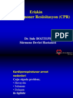 Erişkin Kardiyopulmoner Resüsitasyon (CPR) : Dr. Şule Boztepe Sürmene Devlet Hastanesi