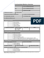 Solicitud de Suministro Eléctrico y Servicios