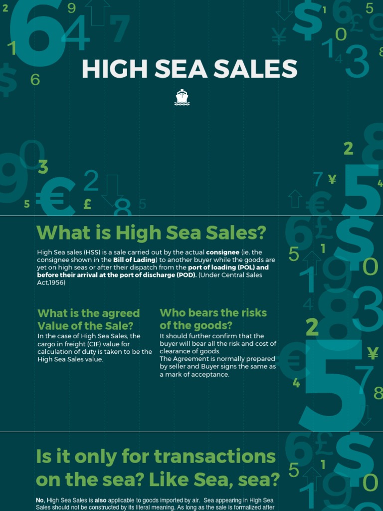 High Sea Sales Bill Of Lading Invoice