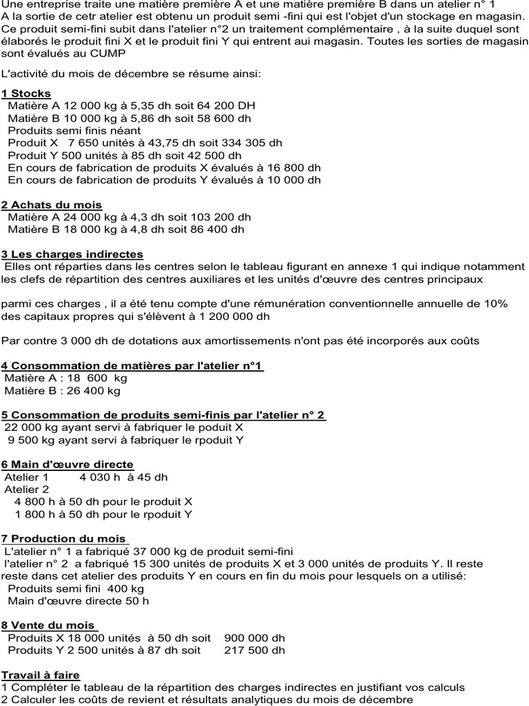 TD2 Exercice Et Corrige Cout Complet PDF | PDF | Économie | Business