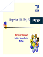 Magnetism (FM, AFM, FSM) : Karlheinz Schwarz