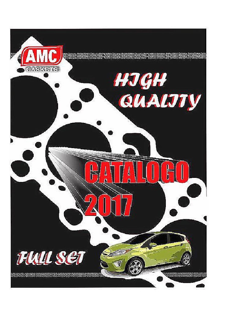 専用カタログ Catalogo Amc Gaskets 2017 | PDF | V6 Engine | Cylinder (Engine)