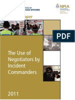 The Use of Negotiators by Incident Commanders PDF