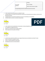 Prueba de Diagnostico 1º Medio (Solucionario)