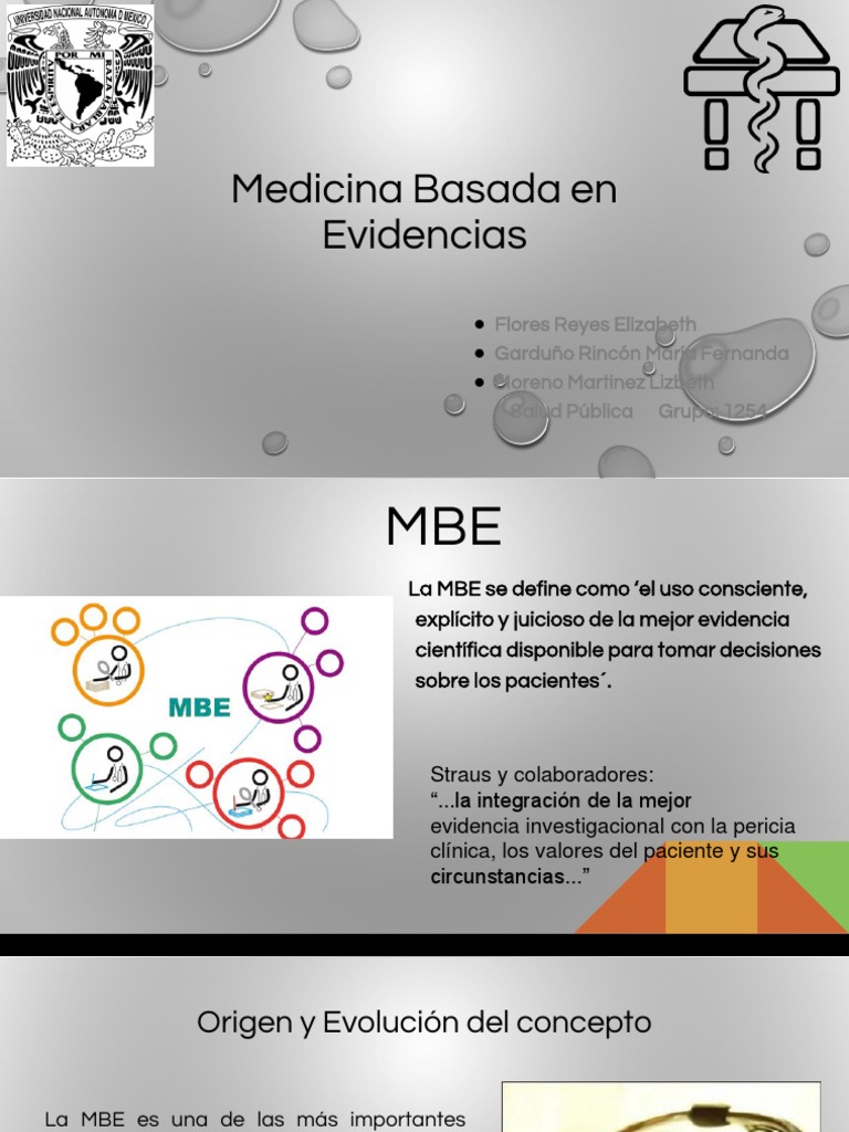Mbe | Evidencia basada en medicina | Comunidad