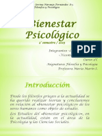 Bienestar Psicológico - Filosofia y Psicología Vicente N. y Carmen CH