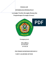 Makalah Metodologi Penelitian " Kerangka Teoritis, Kerangka Konsep Dan Pengembangan Kerangka Konsep "