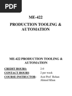 ME-422 Production Tooling & Automation