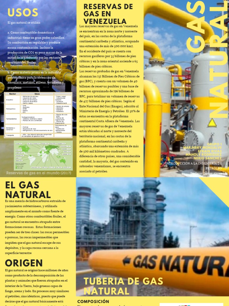Reservas y Usos del Gas Natural en Venezuela | PDF | Gas natural | Petróleo