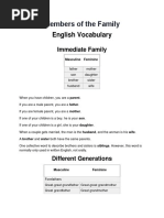 Family Relationship Names Explained | PDF | Stepfamily | Family
