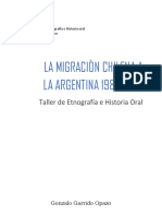 La Migracion Chilena Hacia Argentina Gonzalo Garrido