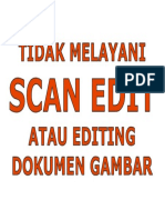 Tidak Melayani Scan Edit