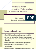 Luckett_Approaches to policy for Eval.ppt