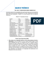 Propiedades del agua y procesos medioambientales