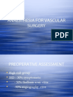 Anaesthesia For Vascular Surgery