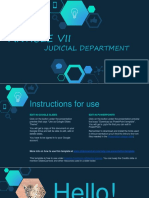 Article Vii: Judicial Department