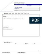 Change Request Form: PT. Asno Horie Indonesia Mr. Suzuki San