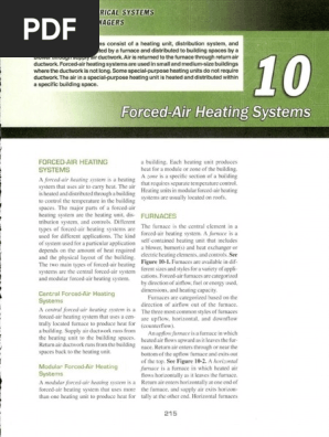 Forced Air Heating Systems