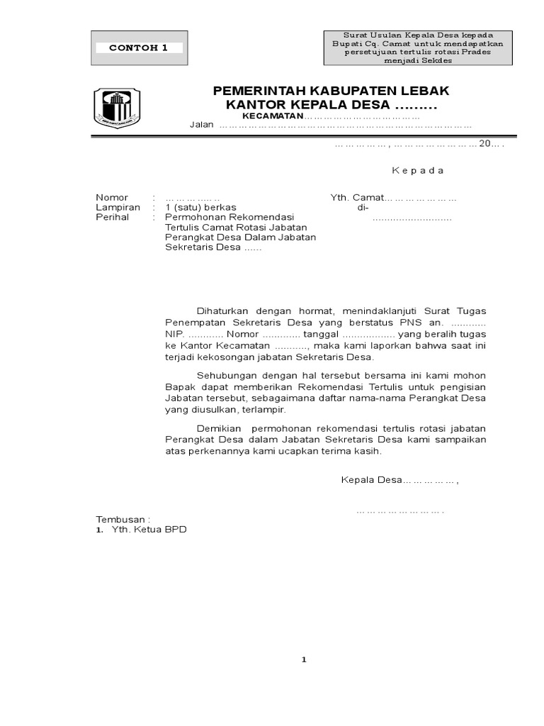 Kepala Desa Contoh Surat Rekomendasi Dari Tokoh Masyarakat – Berbagai