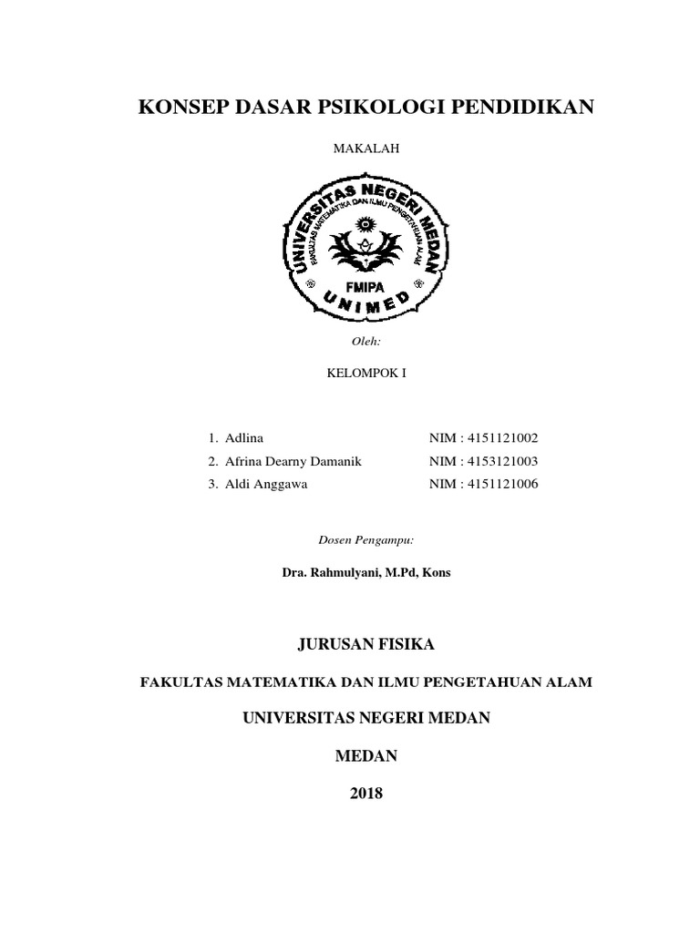 Makalah Konsep Psikologi Pendidikan Docx