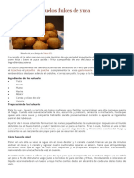 Cómo Hacer Buñuelos Dulces de Yuca