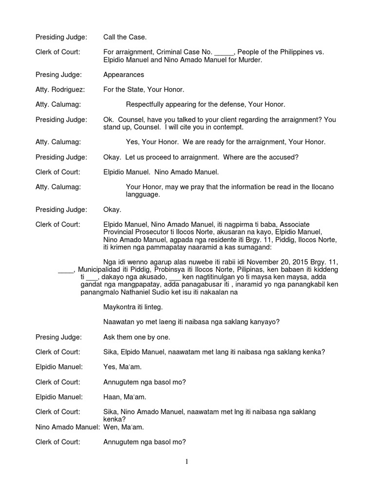 Transcript of Stenographic Notes | PDF | Testimony | Witness