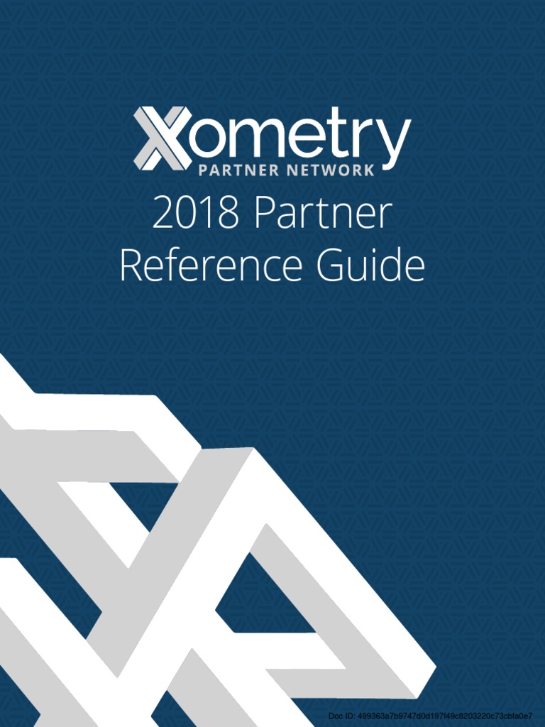 2018 Xometry Partner Reference Guide Point Of Sale Production And