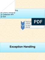 Exception Handling Evend Handling Collection API Gui