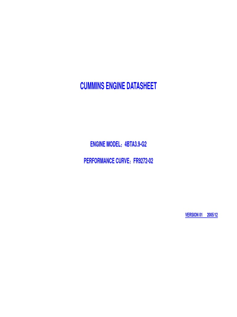 Cummins china 4bta3 9 g2 pdf engines fuel injection