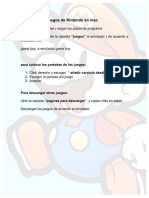 Instrucciones Juegos de Nintendo en Mac