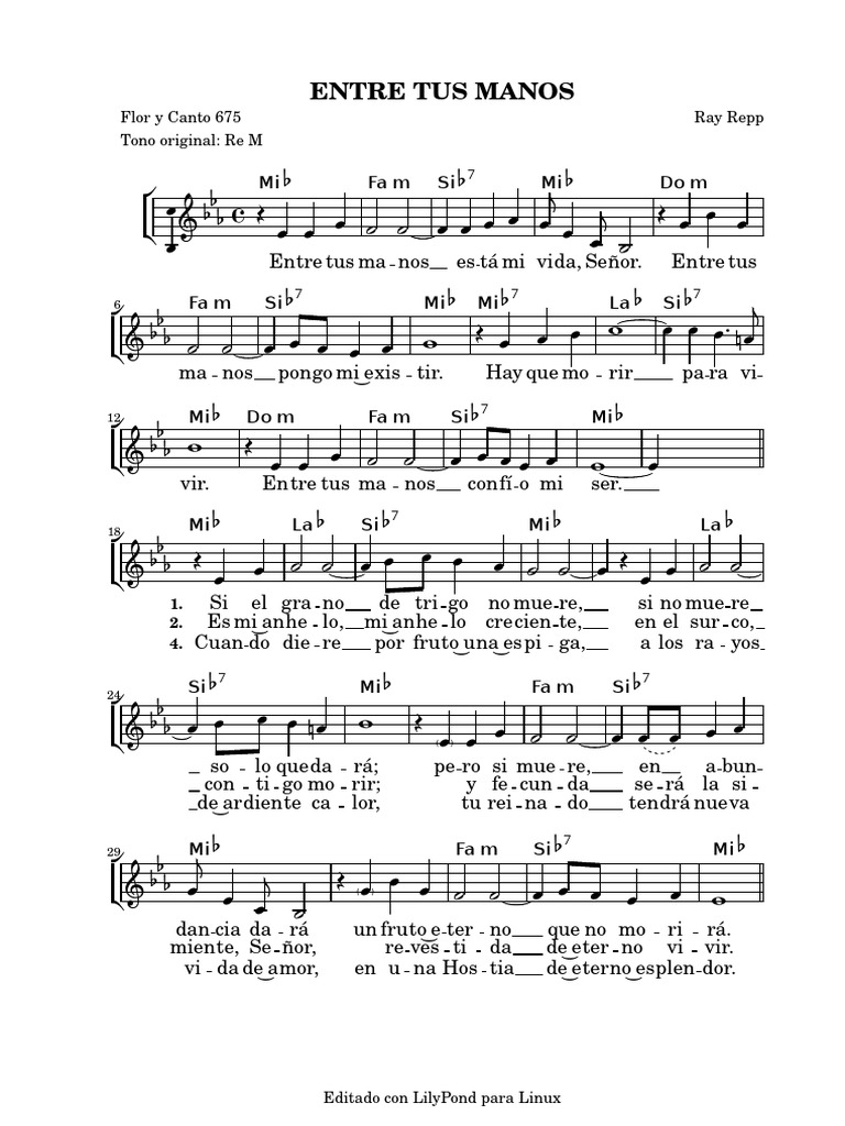 Entre Tus Manos | PDF | Ocio