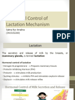 Hormonal Control of Lactation Mechanism