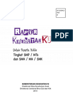 Raport Kesehatanku SMP, MTS, Sma, Ma, SMK