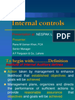 Internal Controls: Presentation at