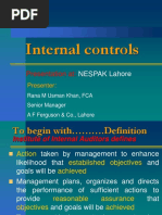 Internal Controls: Presentation at