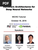 Hardware Architectures For Deep Neural Networks-MIT'16