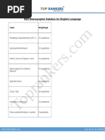 SSC Steno Syllabus PDF