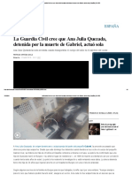 La Guardia Civil Cree Que Ana Julia Quezada, Detenida Por La Muerte de Gabriel, Actuó Sola - España - EL PAÍS