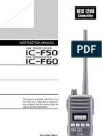 Icom IC-F50 - F60 Instruction Manual