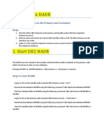 Stop-Start DB2 On HADR