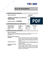 Msds Pegamento PVC Extra - Qroma 2016 Ago