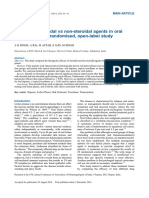 Efficacy of Steroidal Vs Non-Steroidal Agents in Oral Lichen Planus: A Randomised, Open-Label Study