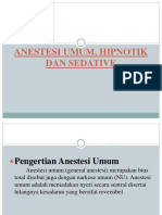 Anestesi Umum, Hipnotik Dan Sedative