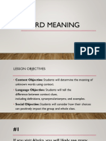 Word Meaning PDF Weebly