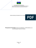 Planejamento Estratégico - Fatores Facilitadores e Dificultadores em Uma Instituição Federal de Ensino - DIAS - 2016