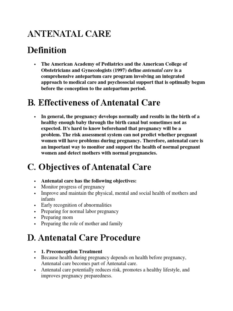 ANTENATAL CARE Translate Googling | PDF | Prenatal Development | Pregnancy