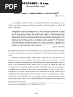 VARVARO - Latín y Romance, Fragmentación o Reestructuración