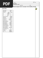 Column Base Design: Default Single Column Example: ULS Stability Checks