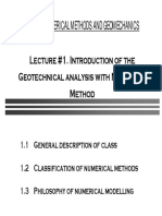 Lecture 1. Introduction To Numerical Method and Geomechanics