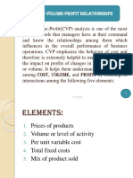 Cost Volume Profit Relationship